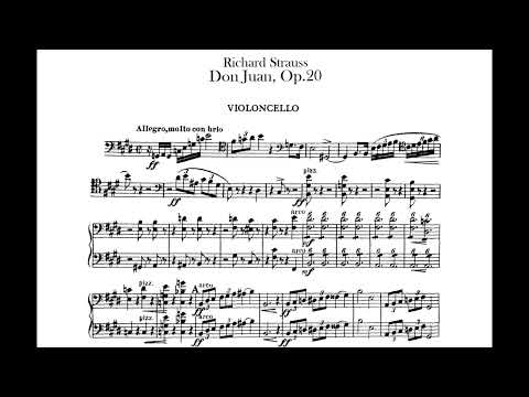 Don Juan, Op 20 Strauss, Richard cello Orchestra Audition Excerpt with Score
