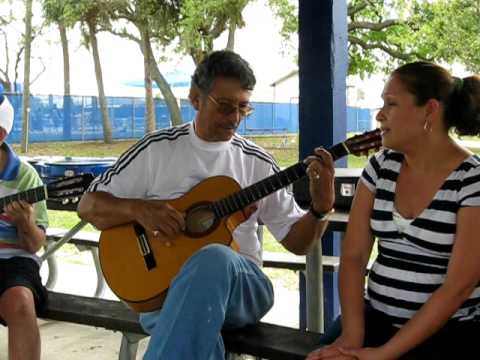 Merari Soler-Sanchez singing a Spanish song (taken April 10, 2010)