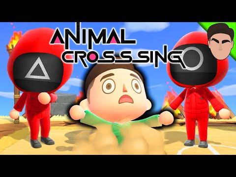 Winning a SQUID GAME Tournament in Animal Crossing!!