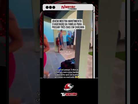 EXAGERO? Família leva estoque de comida para 3 dias em chácara e vídeo viraliza 🤣🍗