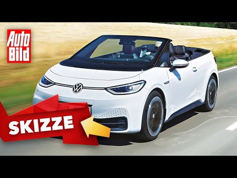 VW ID.3 Cabrio (2021) | So könnte der ID.3 als Cabrio kommen | Skizze