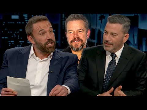 Watch Matt Damon ROAST Jimmy Kimmel Via Ben Affleck