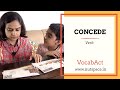 Concede meaning | VocabAct | English Vocabulary Builder | NutSpace