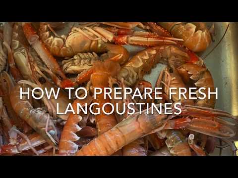 How to prepare and clean fresh langoustines