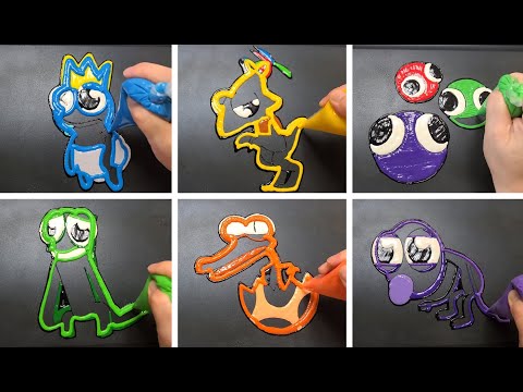 Making Roblox Rainbow Friends Baby : Pancake art challenge (FNF Mod)