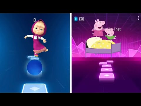 Peppa Pig vs Masha / Tiles Hop EDM Rush