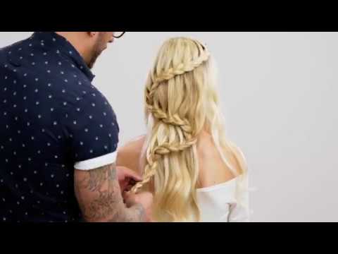 WATERFALL S-BRAID + FLOWER ACCENTS