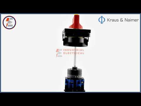 Kraus & Naimer On/Off Isolation Switch 690V 20A KG10B K300*AU2101 - Red/Yellow Handle V845