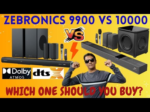 Thumbnail for Zebronics Jukebar 10000 vs Zebronics Jukebar 9900 | Best dolby atmos soundbar | comparison video