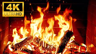 Warm Fireplace for a Cozy Night | Relaxing Christmas Fireplace 4K | Gentle Crackling Fire Sounds
