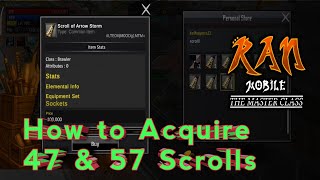 Download lagu Ran Mobile | How to Acquire Level 47 & 57 Scrolls  in Ran Mobile: The Master Class V1. 8.3f2 mp3