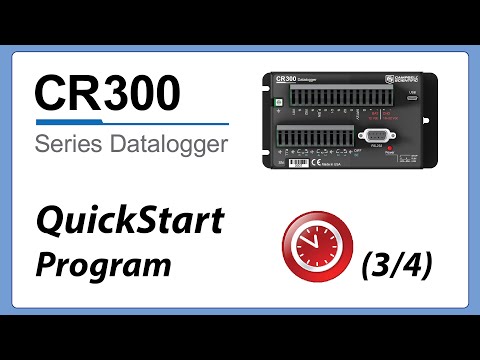 CR300 Quickstart Part 3 - Create a program and connect sensors