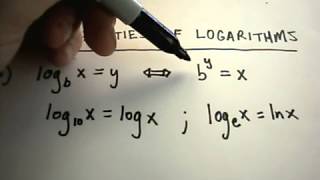 Properties of Logarithms - Part 1