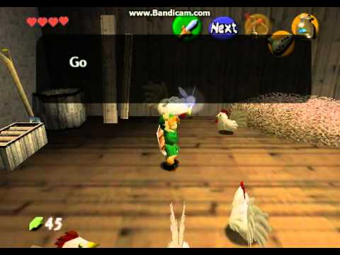 Ocarina of Time 100% Walkthrough Part 9-Talon's Chicken Game and Epona's Song