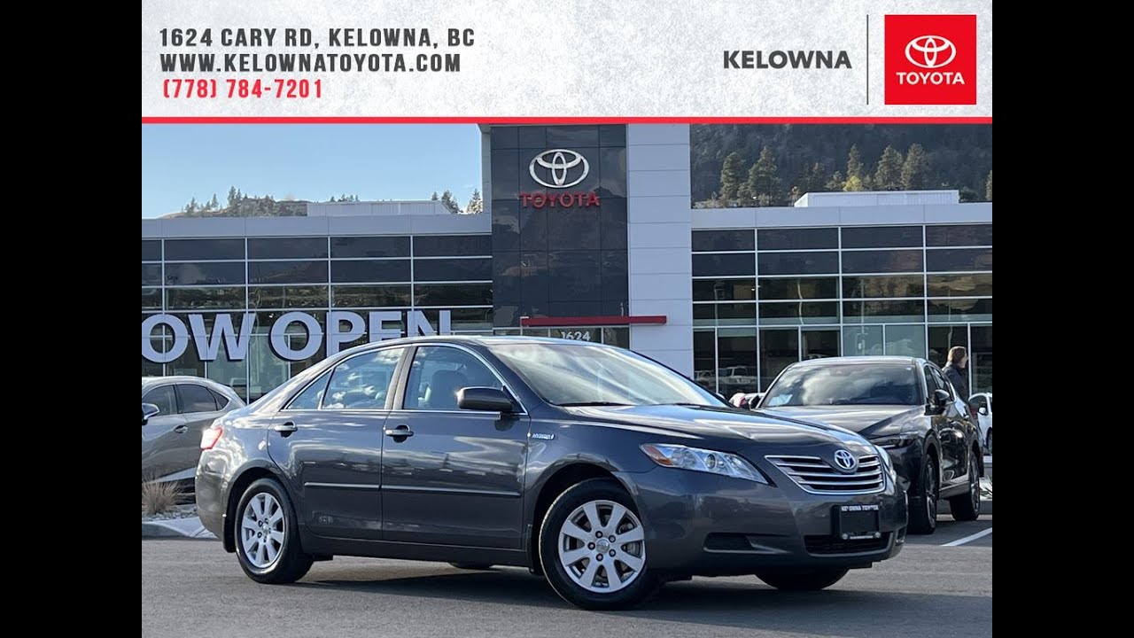 Silver 2009 Toyota Camry Hybrid Sedan Review Kelowna BC ...