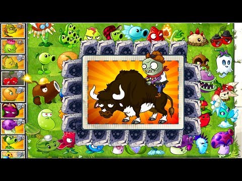Every Plant Power-Up! Plants vs Zombies 2 vs Zombie Bull PVZ (Plantas Contra Zombies 2)