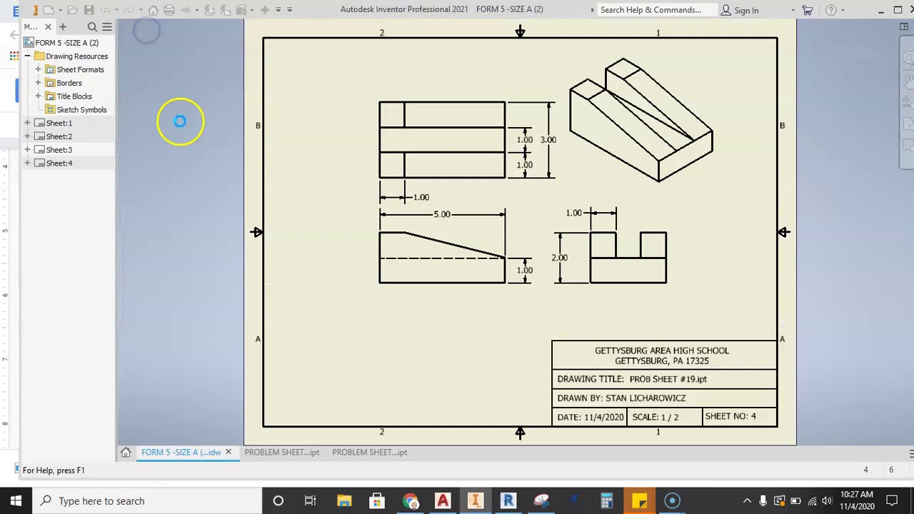 Inventor - How to PDF Drawing Sheets