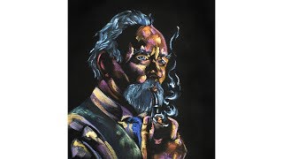 How to paint a Expressive Mans portrait in acrylic #12 About Face