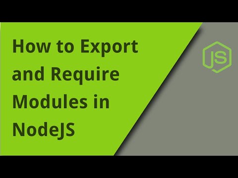 How to Export and Require Modules in NodeJS
