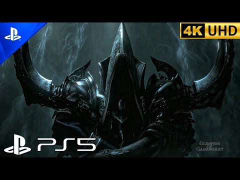 DIABLO III Tyrael Vs Angel Of Death(Malthael) Battle Scene Cinematic 4K ULTRA HD