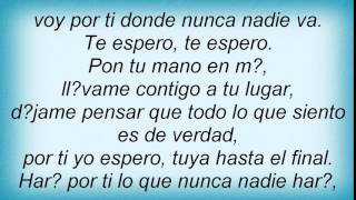 Luz Casal - Te Espero Lyrics