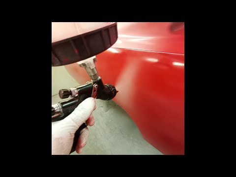 1968 Dodge Charger RT Restoration - Paint Process Part 1 - PPG P 1 Red - DIY Auto Restoration