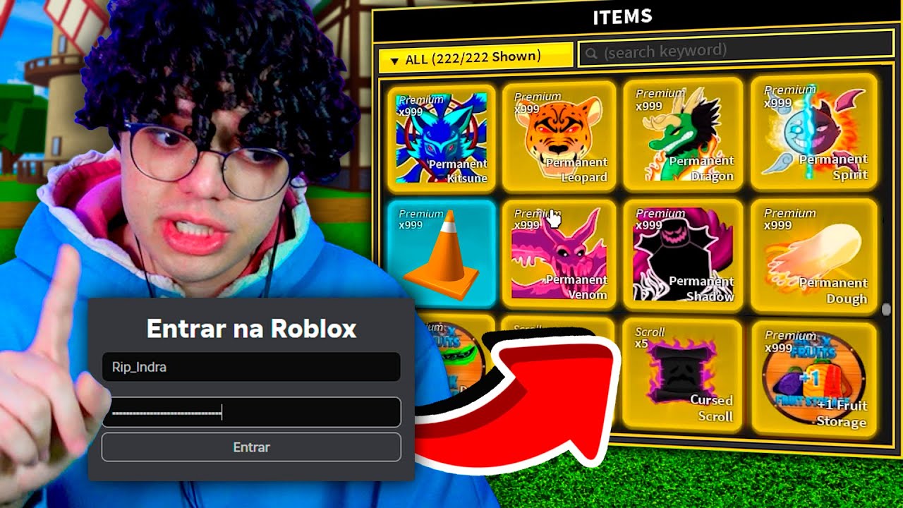 ENTRANDO EM CONTAS DE ADM NO BLOX FRUITS