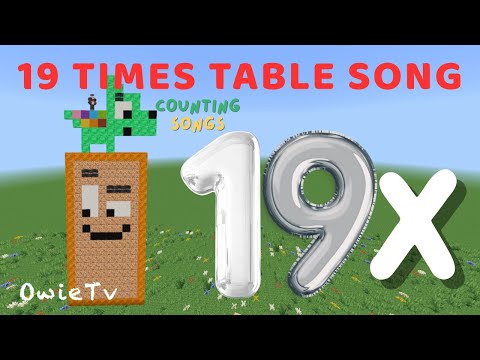 19er-Einmaleins-Lied | Multiplikationslied für Kinder | Minecraft Numberblocks Zähllieder für Kinder