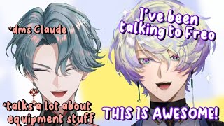 Claude gets Excited that him and Freo share the Same Interest【NIJISANJI EN Clip】