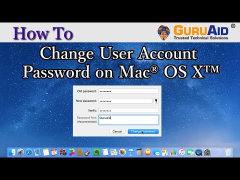 How to Change User Account Password on Mac® OS X™ -...