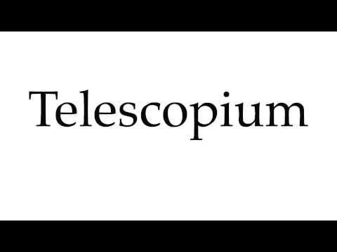 How to Pronounce Telescopium