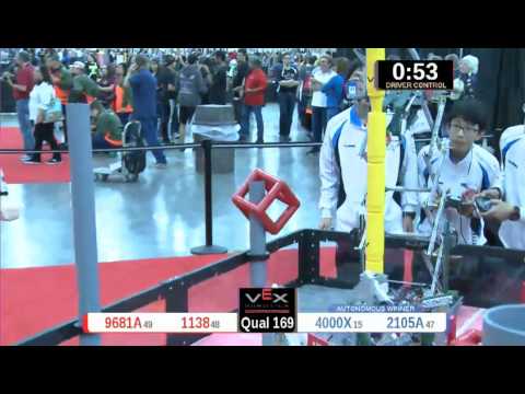 2015 VRC Engr Q169 - 9681A 1138 vs 4000X 2105A - 39 to 63 - VEX Worlds 2015 - Engineering Division