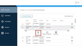 Cisco Calling User Portal - Voicemail