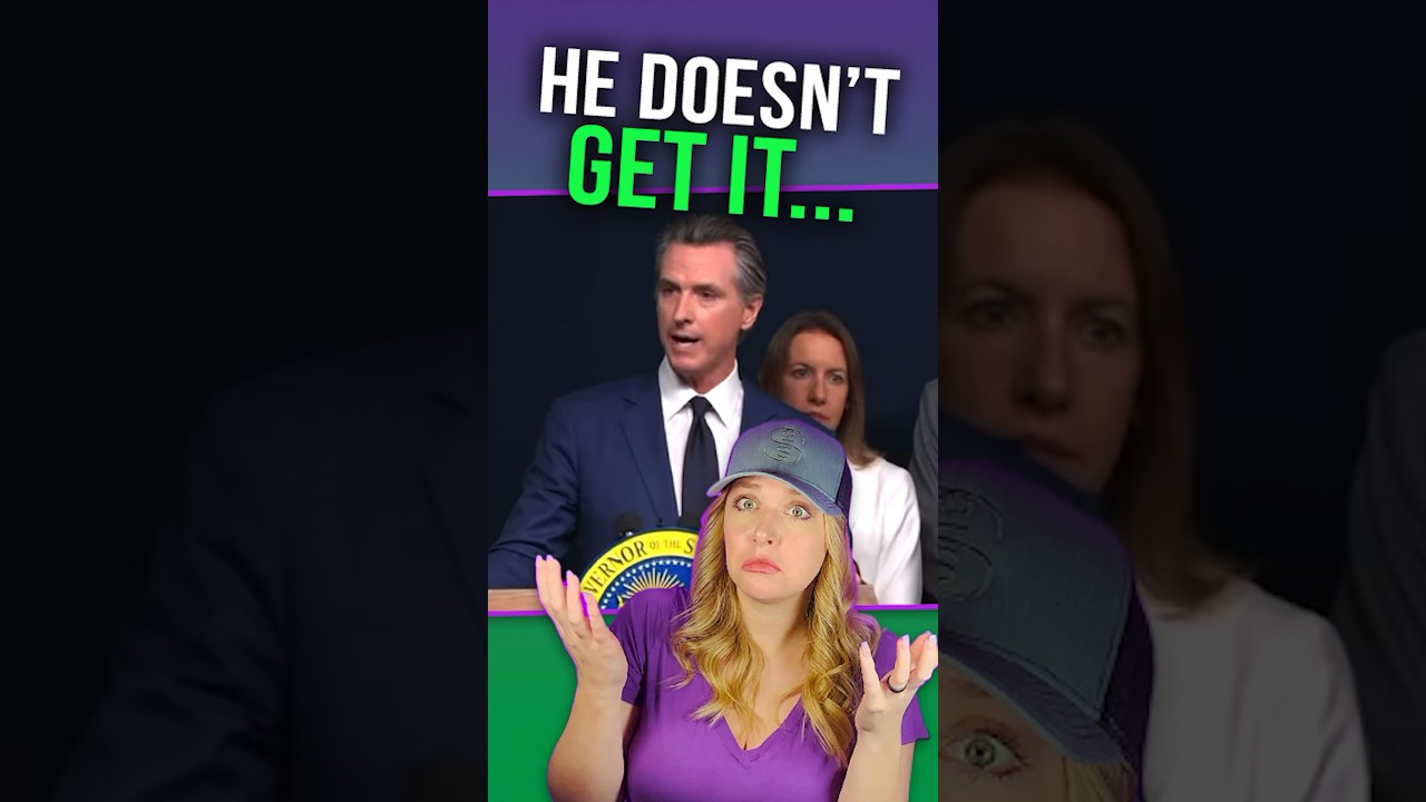 NEWSOM: Did he mean he is up against America?!? #shortsvideo #shortsfeed #shorts