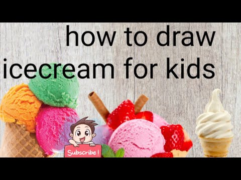 How to draw icecream for kids