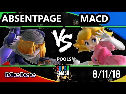 SSC 2018 SSBM - CLN | AbsentPage (Sheik) Vs. MacD (Peach) Smash Melee Pools