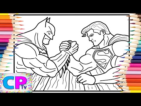 Batman vs Superman in Arm Wrestling/Copic Markers/@coloringpagestv Defqwop - Awakening [NCS Release]