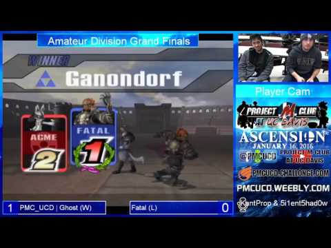 "Ascension 1/16/16" Amateur Division - Ghost (Lucario) v.  Fatal (Ganon) - Grand Finals