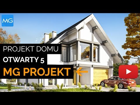 Projekt domu Otwarty 5 MG Projekt - 190.23 m2 - koszt budowy 250 tys. zł