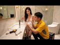 Sexy Landlady Soak Wet Beg Food Delivery Guy Help After 7 Time One Night She Vowed Marry Him