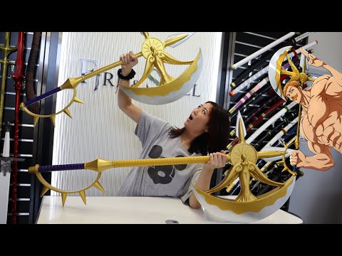 Unboxing NEW Seven Deadly Sins Swords Escanor's Divine Axe Rhitta