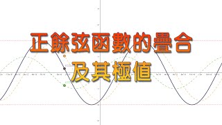 [高中數學](三角函數)正餘弦函數的疊合及其極值