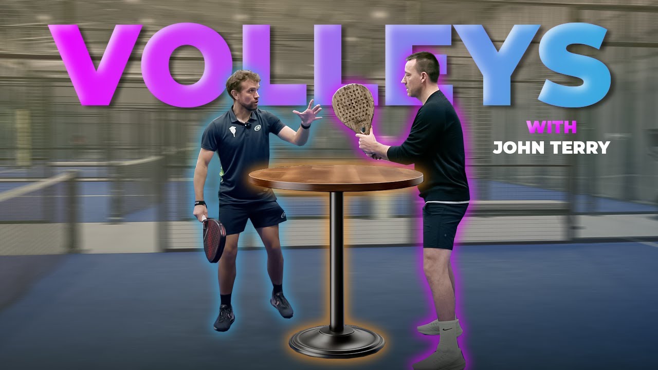 Volley technique: vertical racket and forward step
