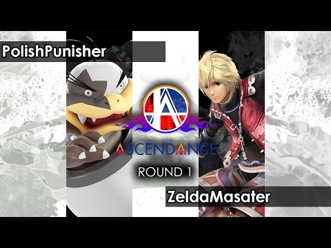 Smash 4: PolishPunisher (Bowser Jr.) V ZeldaMasater (Shulk/Olimar) - Ascendance 25 Tournament SSB4