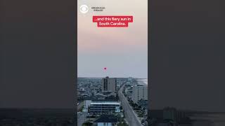 Canadian wildfires cause eerie skies across North America #shorts