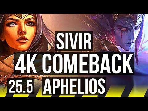SIVIR & Yuumi vs APHELIOS & Karma (ADC) | 4k comeback, 7/3/14 | KR Master | 25.5