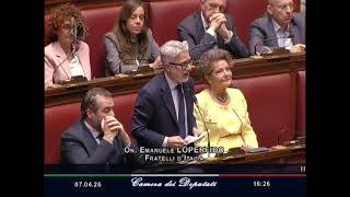 LOPERFIDO: "DALLA SINISTRA NON ACCETTIAMO LEZIONI, USO BASI SOLO ENTRO LIMITI DEL CONSENSO NAZIONALE