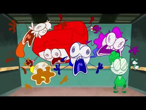 Pencilmate Is Fast Ride Down Under The Elevator - Slow Motion - Pencilmation