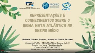 Representações E Conhecimentos Sobre O Bioma Mata Atlântica No Ensino Médio