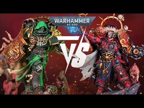 Dark Angels Vs NEW Chaos Space Marines: 2000pts Warhammer 40K Battle Report